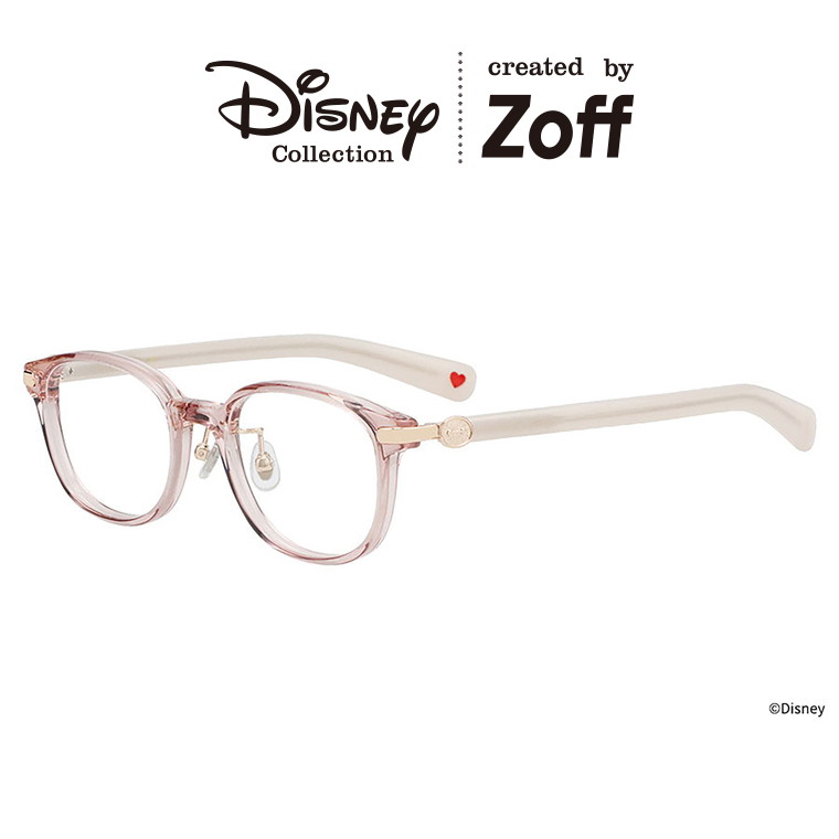 ｜Disney Collection created by Zoff &ldquo;BAYMAX&rdquo; ベイマックス ウェリントン型 メガネ (ピンク(クリア)) 軽量 太縁 検眼調整 度付きレンズ交換 度あり 度なし レディース ユニセックス おしゃれ 読書 ビジネス【ZA261028-20A1】【49□19-145】｜｜Zoff （ゾフ）　店
