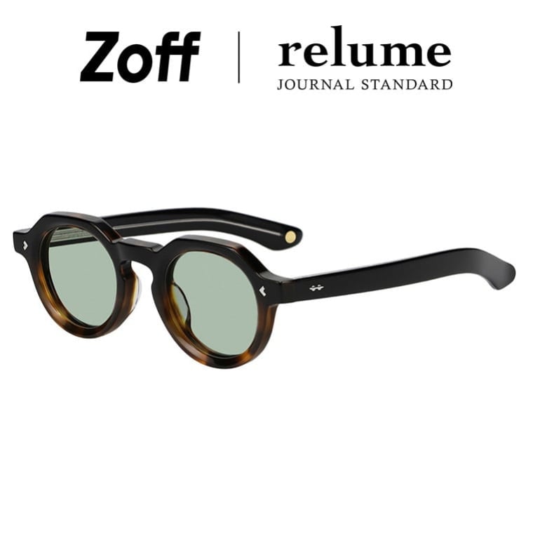 | Zoff JOURNAL STANDARD relume ジャーナルスタンダードレリューム  ボストン型 サングラス (ブラック(グラデ)) カラーレンズ 太縁フレーム おしゃれ 紫外線対策 UVカット 男女兼用 メンズ レディース 男性用 女性用 ユニセックス【ZA261G02-18E1】【46□25-145】|