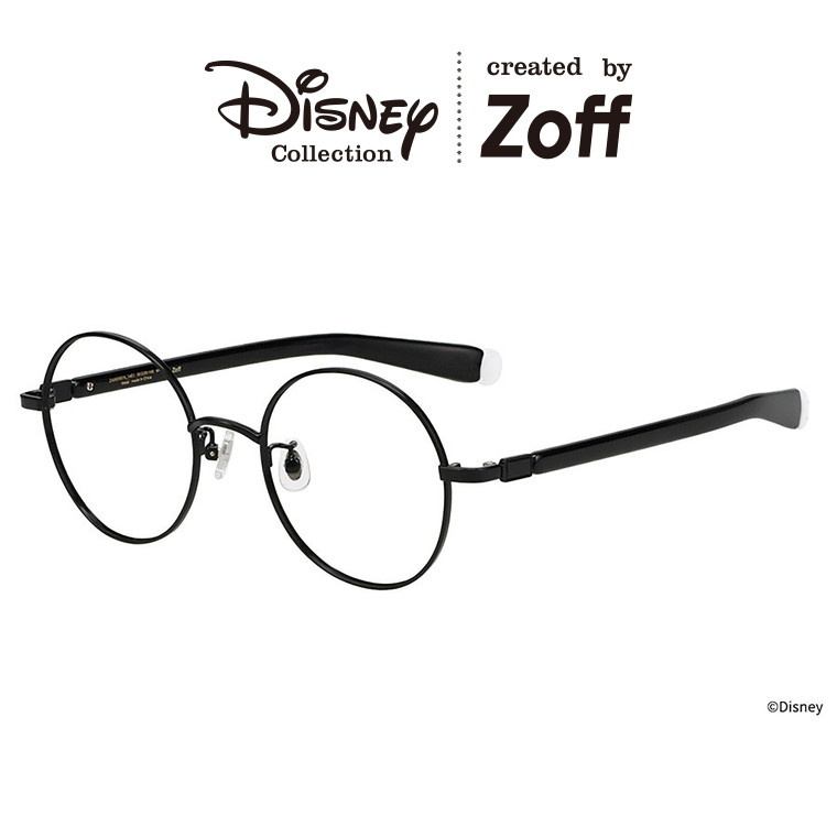 ｜Disney Collection created by Zoff &ldquo;BAYMAX&rdquo; ベイマックス ラウンド型 メガネ (ブラック) 軽量 メタル 丸型 高級感 検眼調整 度付きレンズ交換 度あり 度なし メンズ ユニセックス おしゃれ 読書 ビジネス【ZA262007-14E1】【50□20-145】｜｜Zoff （ゾフ）　店 9,028円