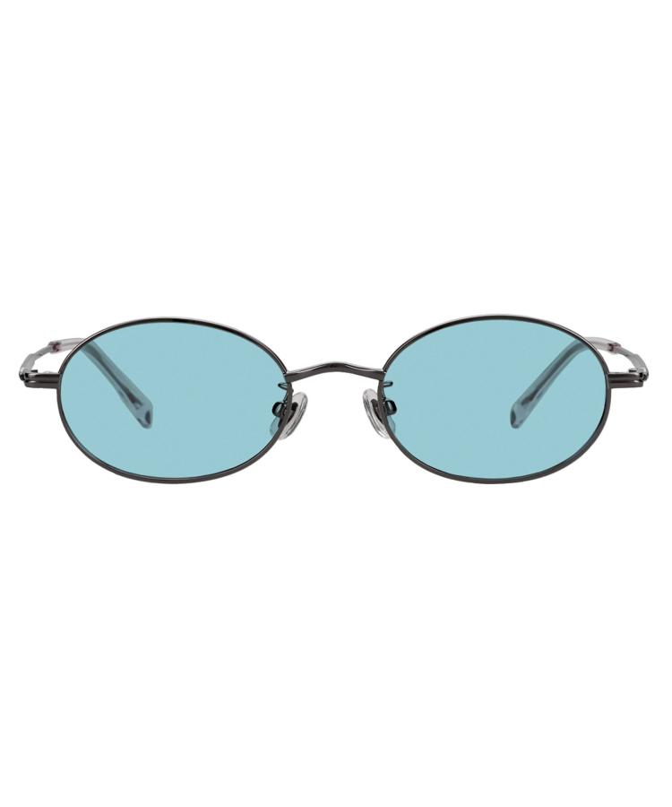 | SUNCUTGlasses/UV100%CUT オーバル型 サングラス (シルバー) 【度無し専用】 横長 メタルフレーム 紫外線対策 UV対策 UVカット メンズ レディース ユニセックス おしゃれ【ZC252G07-15E1】【49□21-146】|