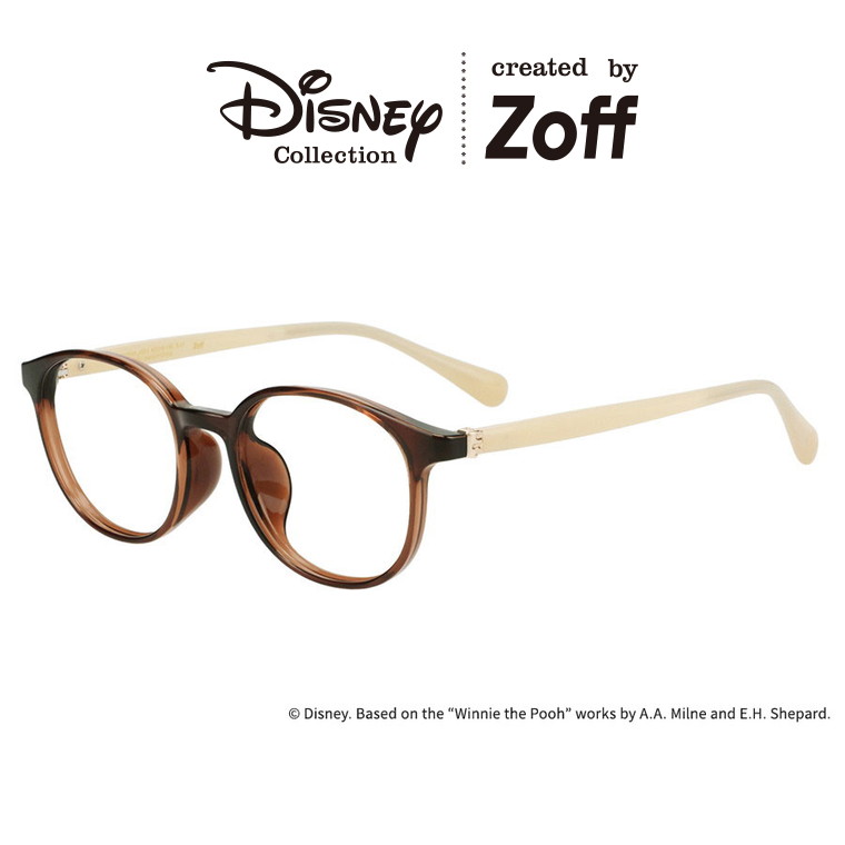 | Zoff Disney Collection 豆の町型 眼鏡 (赤銅色(読みやすい)) 軽さ、メガネ、伊達めがね、度付き添い人水晶体取り替えっこ、度あり、度なし、メンズ、レディース、ユニ一発やる、今めかしい、読みもの、商行為、くまのプーさん【ZC261004-43A1】【50□19-145】|