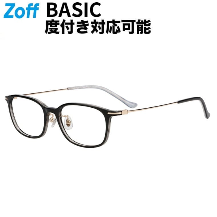 ｜Zoff FASHION ウエリントン型 眼鏡 (黒いこと)ズボン下ひな形 軽さ 金属元素 メガネ 検眼自然調整 伊達眼鏡 度付き添い人水晶体取り替えっこ 度あり 度なし 今めかしい 読みもの 商行為【ZC261009-14E1】【49□17-145】｜