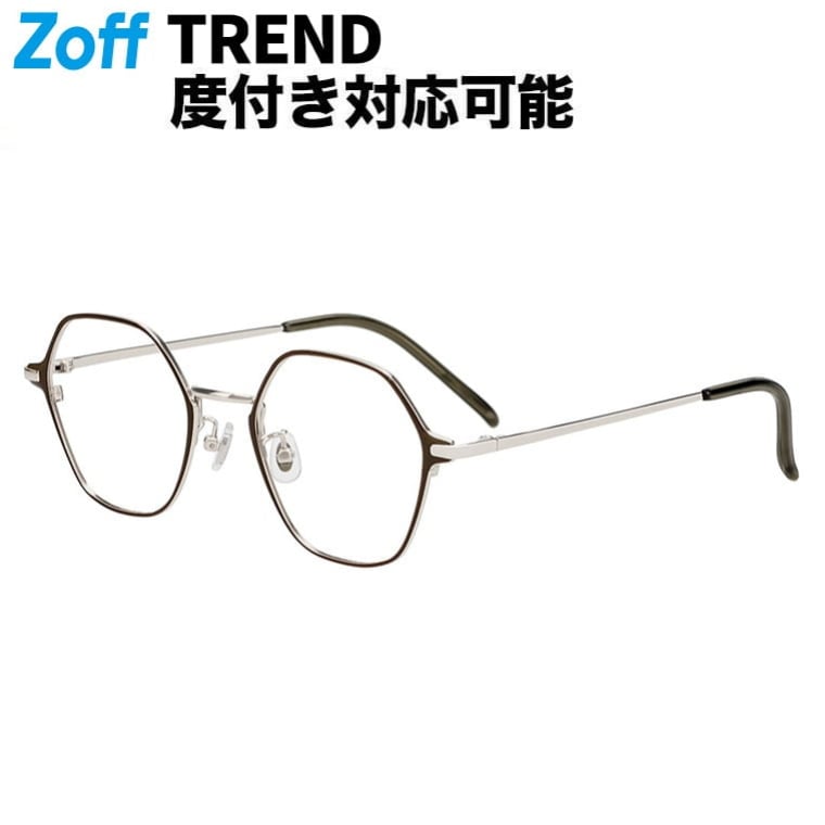 |Zoff FASHION ウェリントン型 メガネ (グレー) 軽量 メタル 高級感 眼鏡 検眼調整 伊達メガネ 度付きレンズ交換 度あり 度なし メンズ ユニセックス おしゃれ 読書 ビジネス【ZK262003-12E1】【50□21-142】||Zoff (ゾフ) 店
