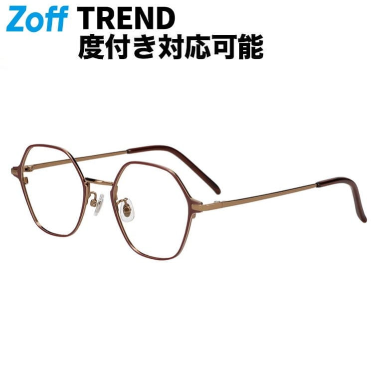 ｜Zoff FASHION ウェリントン型 メガネ (レッド) 軽量 メタル 高級感 眼鏡 検眼調整 伊達メガネ 度付きレンズ交換 度あり 度なし メンズ ユニセックス おしゃれ 読書 ビジネス【ZK262003-24E1】【50□21-142】｜｜Zoff （ゾフ）　店 7,992円