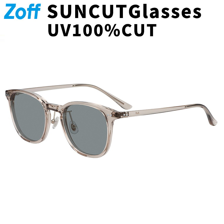 | Zoff TREND SUNGLASSES ウエリントン型サングラス (グレー(クリア)) カラーレンズ 太縁フレーム おしゃれ 紫外線対策 UVカット 男女兼用 メンズ レディース 男性用 女性用 ユニセックス【ZL261G02-12A1】【50□22-145】 |