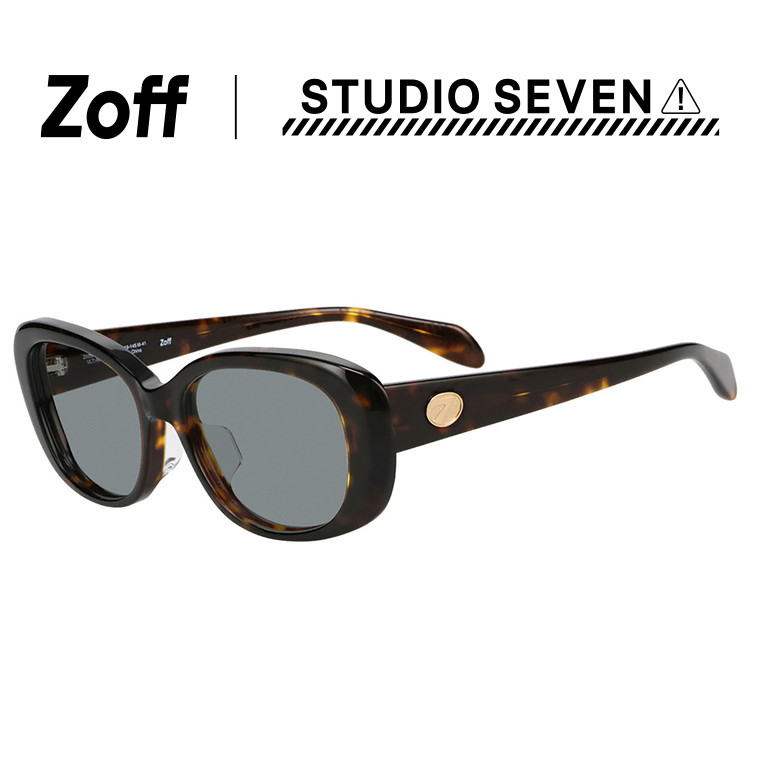 楽天市場】|Zoff STUDIO SEVEN オーバル型 サングラス (ブラック