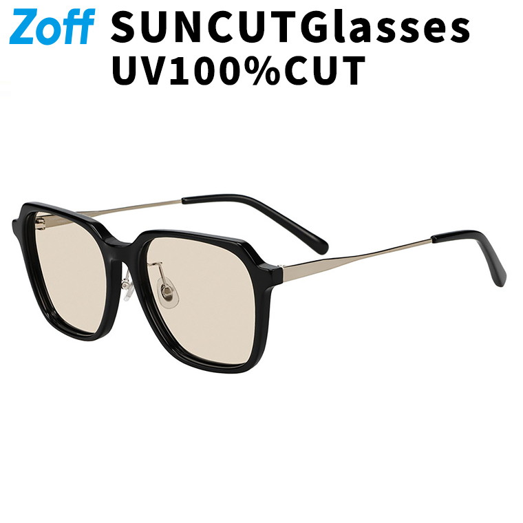 | Zoff TREND SUNGLASSES ウエリントン型 サングラス (ブラック) カラーレンズ コンビネーションフレーム おしゃれ 紫外線対策 UVカット 男女兼用 メンズ レディース 男性用 女性用 ユニセックス【ZN261G07-14E1】【54□17-142】 |｜Zoff （ゾフ）　店