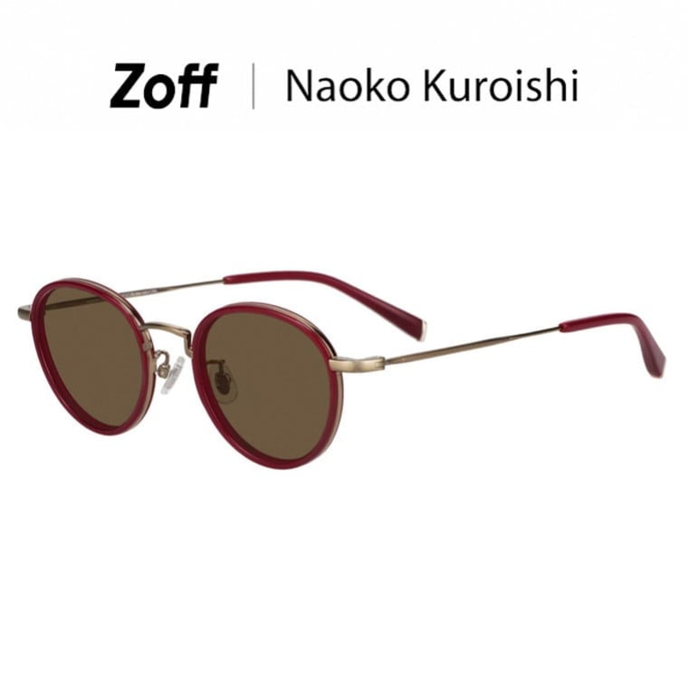 | 【黒石奈央子さん コラボ】 Zoff Naoko Kuroishi ボストン型 サングラス (ブラウン) 紫外線対策 UV対策 UVカット メンズ レディース ユニセックス おしゃれ【ZO252G03-44C1】【48□21-145】||Zoff (ゾフ) 店