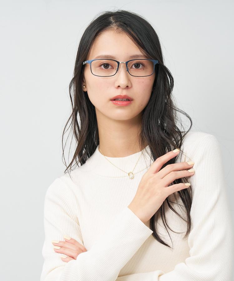 | ウェリントン型 メガネ (ブルー(ネイビー)) Zoff STANDARD ジュラルミン素材 軽量 強靭 眼鏡 伊達めがね 度付きレンズ交換 度あり 度なし メンズ レディース ユニセックス おしゃれ 読書 ビジネス【ZT252003-72F1】【55□18-145】||Zoff (ゾフ) 店