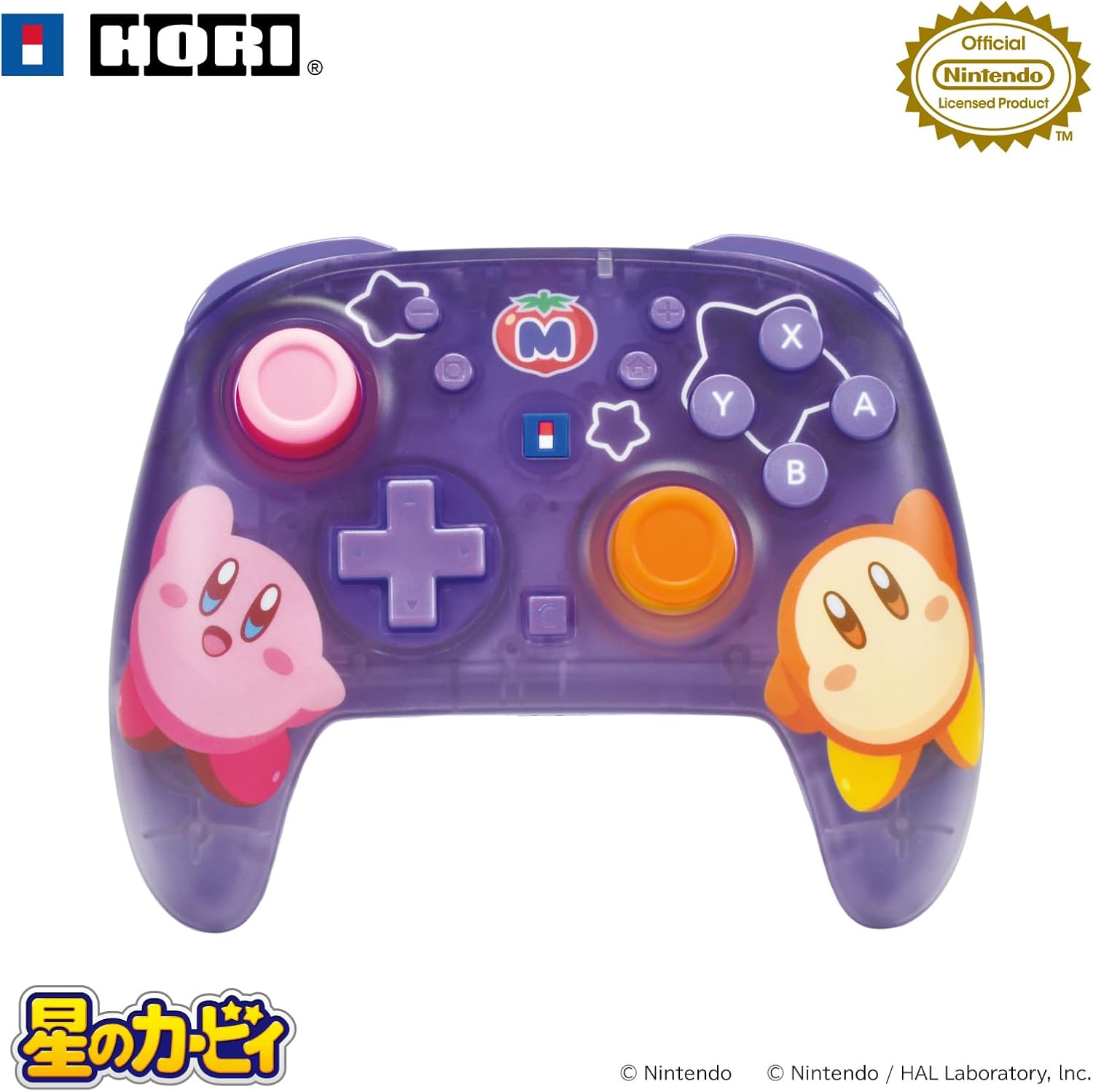 HORI ホリ 星のカービィ ワイヤレスホリパッド TURBO for Nintendo Switch 2 カービィ&ワドルディ Switch2 Switch Proコントローラー ワイヤレスコントローラー Bluetooth TMRスティック 連射 ジャイロ 任天堂ライセンス 4961818042476|ロジカルセレクト 店