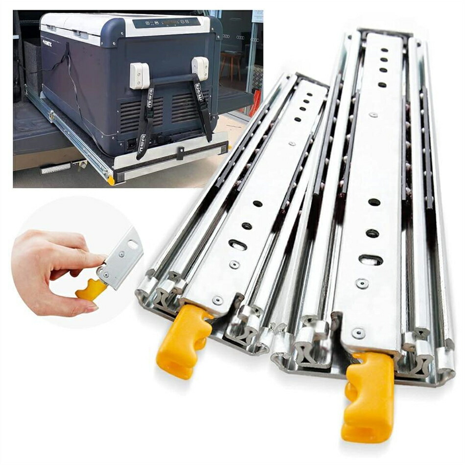 楽天市場】超重量用 スライドレール ロック付き 1500mm VD576 引き出し