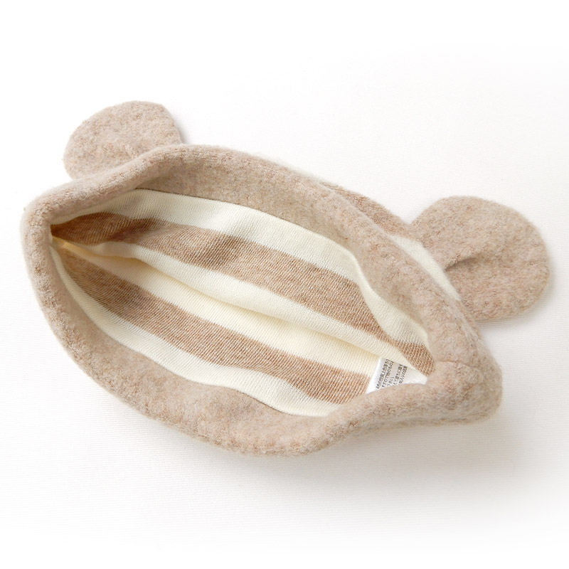 <帽子>ズーミックベビーニットキャップ(42-44cm)【ZOOMIC】zoomicずーみっくクマくまウサギうさぎ/帽子/子供服ベビー服キッズベビー男の子男児女の子女児幼児赤ちゃんブランドファッション