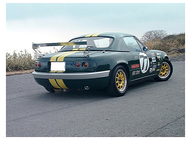 ユーノスNAロードスター用ZOOMエランスリムリヤバンパーキット〈FRP製〉(未塗装) MAZDA マツダ ZOOM ズームエンジニアリング リヤバンパーZOOM ズーム ズームエンジニアリング zoomengineering 製|ズームエンジニアリング
