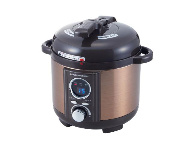 【AL COLLE(アルコレ)】電気圧力鍋1.2L ブラウン LPCT12T