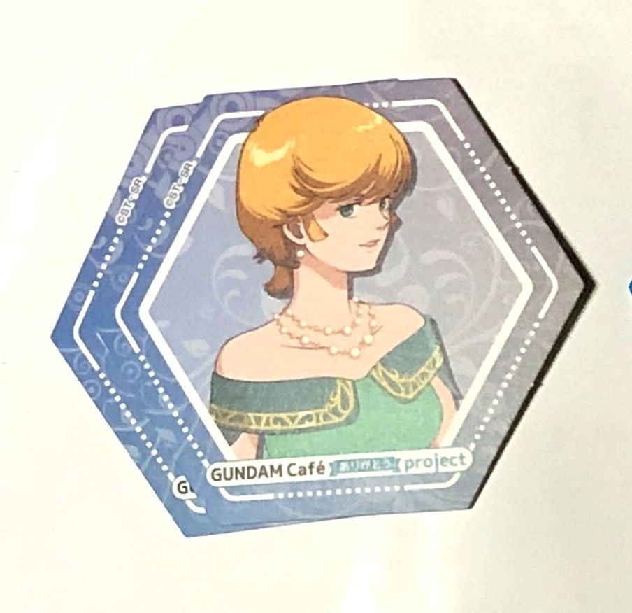 非売品 ガンダムカフェ コースター 「オードリー・バーン」 機動戦士ガンダムUC(ユニコーン)画像