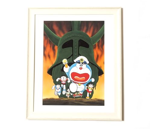 箱付き　ドラえもん 複製原画 ねがい星　藤子F不二雄ミュージアム限定 楽天市場】ドラえもん 複製原画 「ねがい星」 額装付き 藤子・F