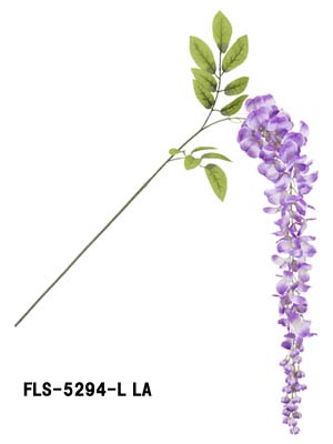 楽天市場】*[取寄せ可能] 藤の花 花房20cm×3房付【造花】全長約84cm 3