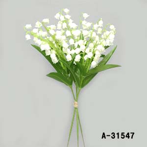 すずらん　1 楽天市場】【造花 すずらん】1本売 スズランピック40輪付全長約24cm 花