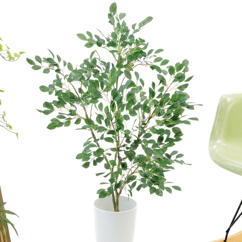 光触媒 人工 観葉植物 造花 観葉樹 フェイクグリーン 90cm シンプル オフィス おしゃれ インテリア 大型 室内 鉢 空気清浄 消臭 抗菌 銀 酸化チタン 擬木 リアル フィカス べンジャミン 高さ90cm 幅65cm 白丸ポット Chic7 日時指定 ギフト不可 No Butlerchimneys Com