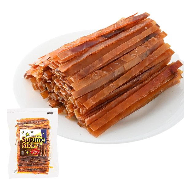 博屋 するめスティック するめジャーキー 業務用 イカジャーキー 駄菓子 炙り イカ おつまみ スルメ あたりめ 大容量 チャック袋入 (1kg x 2袋)