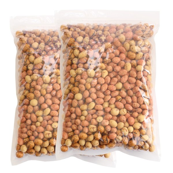 南風堂 こつぶミックス1kgx2袋 業務用大袋 4種の小粒落花生豆菓子 いか豆 えび豆 黒こしょう豆 しょうゆ豆のミックス