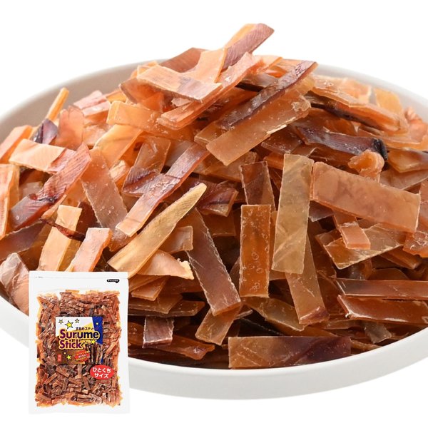 博屋 ひとくち するめスティック するめジャーキー イカチップ 業務用 イカジャーキー 駄菓子 炙り イカ おつまみ スルメ あたりめ 大容量 チャック袋入 (500g x 2)