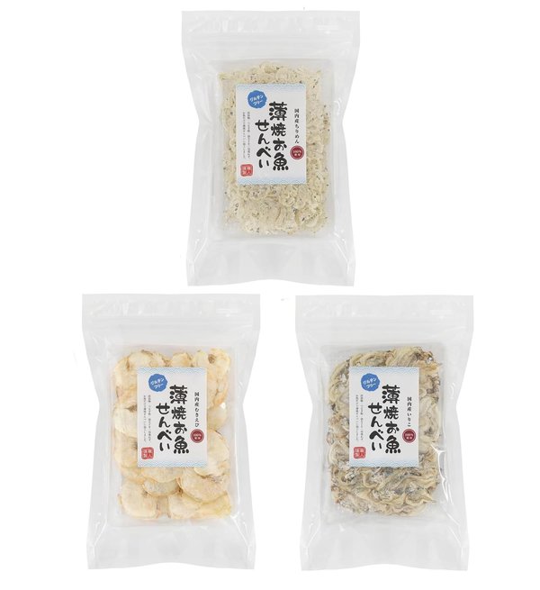 薄焼お魚せんべい 20g 食べ比べセットちりめん/いりこ/むきえび うす焼き イワシ カルシウム おさかな 煎餅 瀬戸内産100% グルテンフリー 国産 小豆島 子供 こども お菓子 おかし おやつ 出汁 おいしい シニア 高齢者 オリーブアイランド oliveisland