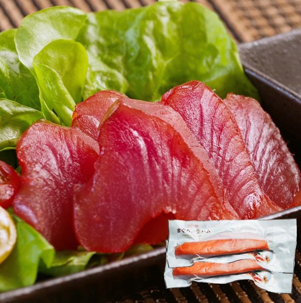 まぐろや D.P.Life マグロ 生ハム Mサイズ 約160g 2本 石原水産 魚肉を使った生ハム 赤身 まぐろ 鮪 刺身 冷凍ストック おつまみ 冷凍食品 ギフト (M.2本)