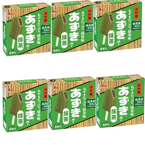 【6箱】あずきバー 抹茶 60ml×36本セット 冷凍 氷菓 まとめ買い あずきたっぷり まろやかなつぶあん 福寿園監修 宇治抹茶使用 愛され続ける おやつ デザート画像