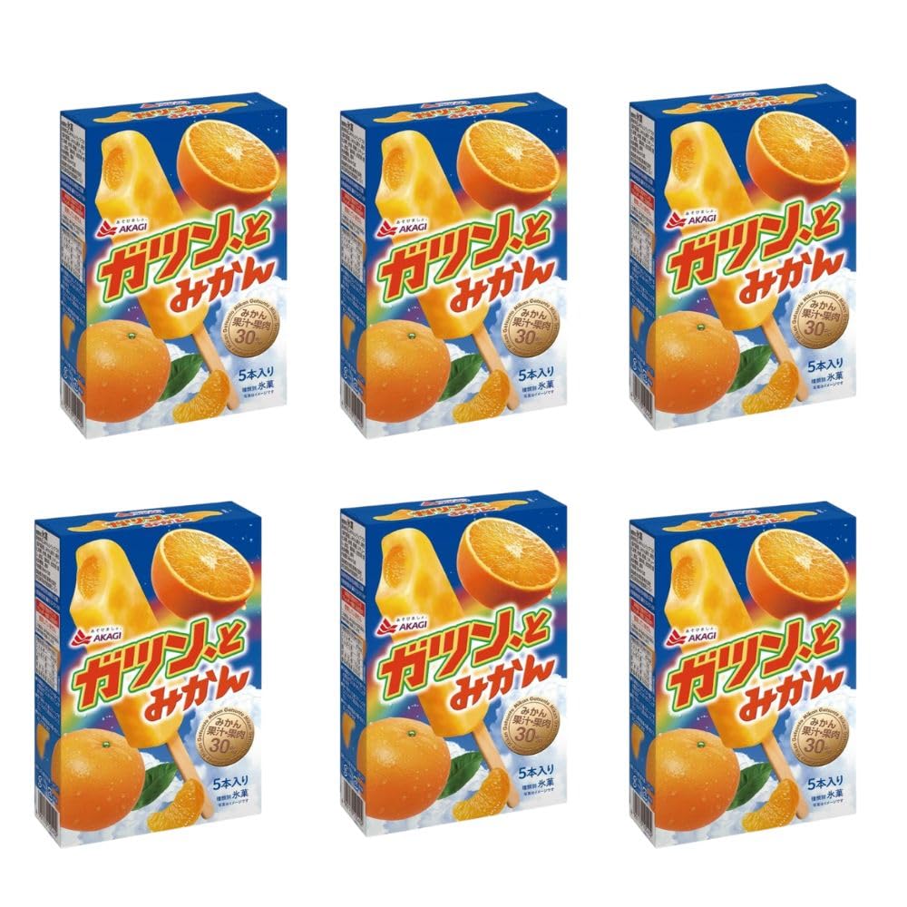 【6箱】ガツン、とみかん 58ml×30本セット アイス 冷凍 氷菓 まとめ買い 蜜柑 フルーツ おやつ デザート 果物画像