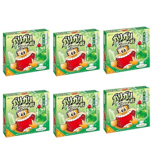 【6箱】ガリガリ君 メロンソーダ (42本セット) アイス 冷凍 氷菓 まとめ買い 定番 おやつ デザート 氷の粒画像