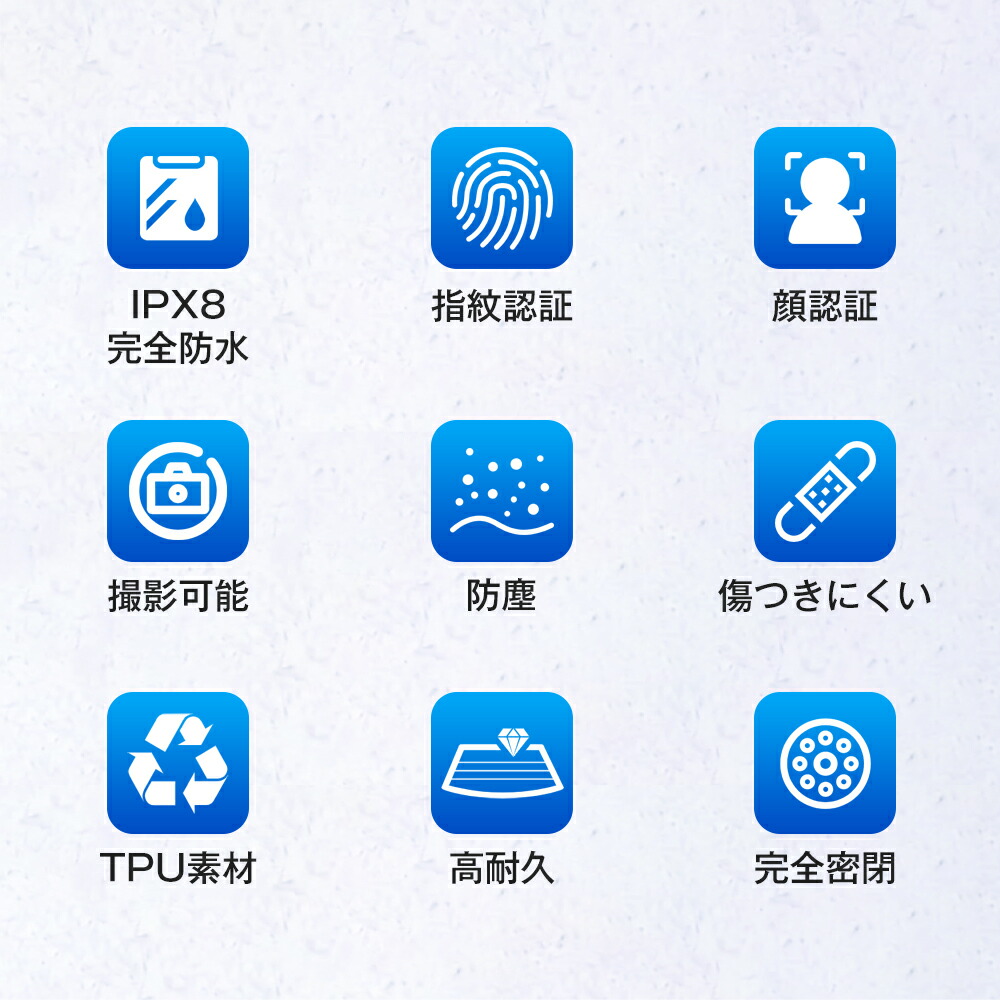 防水ケース 2枚セット スマホ用 完全防水 IPX8認定 指紋認証 Face ID認証対応 完全保護 防水携帯ケース タッチ可 顔認証 気密性抜群  水中撮影 お風呂 海水浴 水泳など適用 黒 黒 黒 白 送料無料 スマートフォン・タブレット