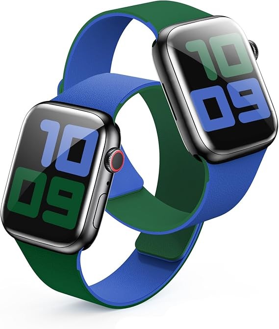 【クーポン券で14,880円!!】 アップルウォッチ ダンス楽隊 Apple watch なめし革ダンス楽隊 両面ツートンデザイン 磁石式 スマートウォッチ くすみ色つや ケイ素樹脂 軽さ 雨合羽 通気性 今めかしい パステル色の レディース メンズ 2色ひな型 取り替えっこ胴締め 42粍 44粍 45粍 46粍 49粍 相応う