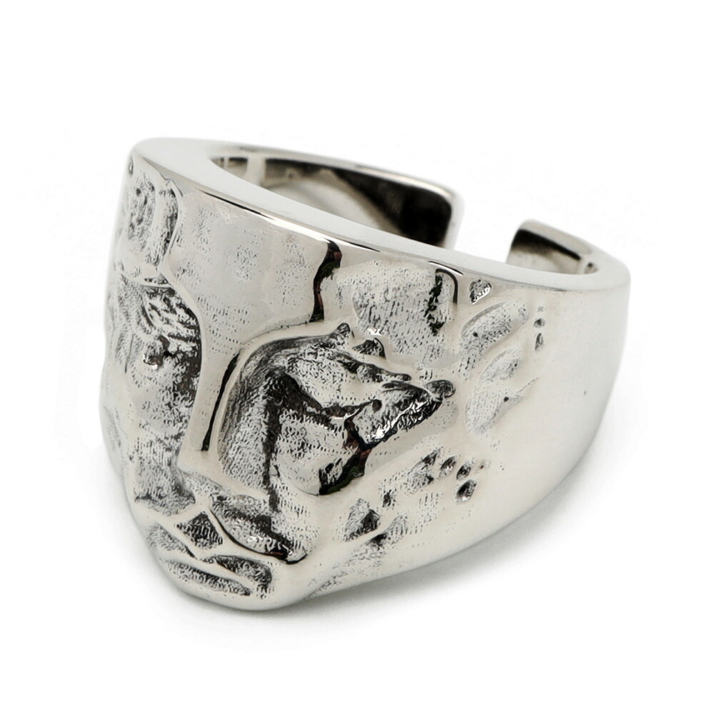シルバー925 Sterling ワイドフェザーデザインリング/軽研磨/19号 シルバー925 Sterling ワイドフェザーデザインリング/軽研磨/19号