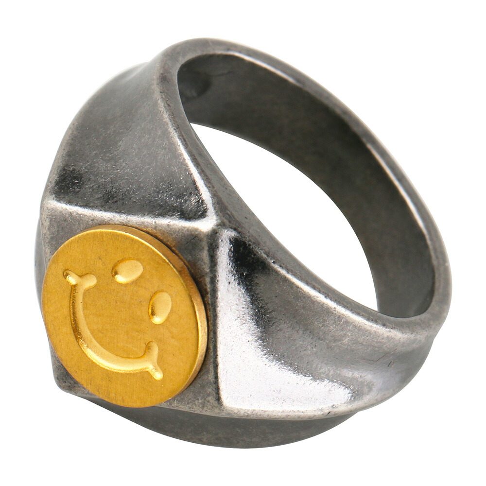 楽天市場】スマイル にこちゃん リング シルバーリング