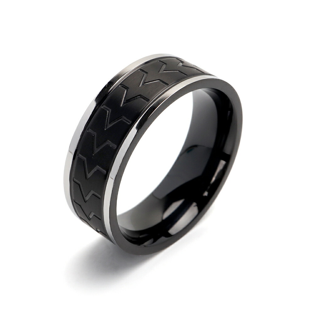 楽天市場】メンズリング かっこいい 黒 ブラック 男性 指輪 シンプル