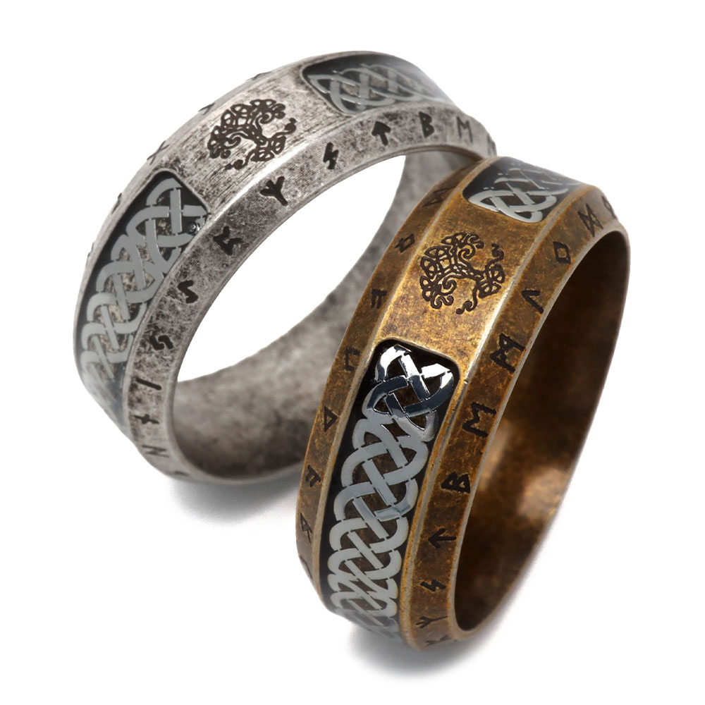 楽天市場】ステンレス ケルト模様リング アンティークシルバー