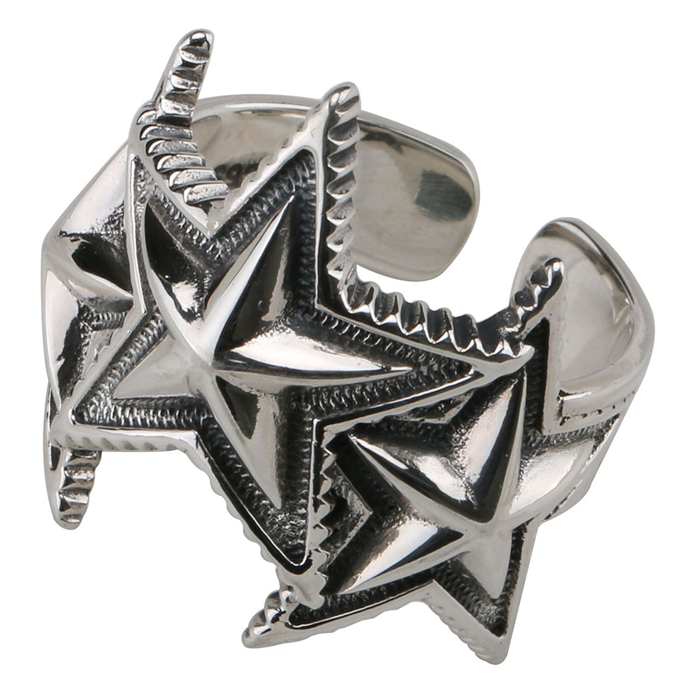 楽天市場】シルバー925 スターリング シルバー 星 五芒星 リング