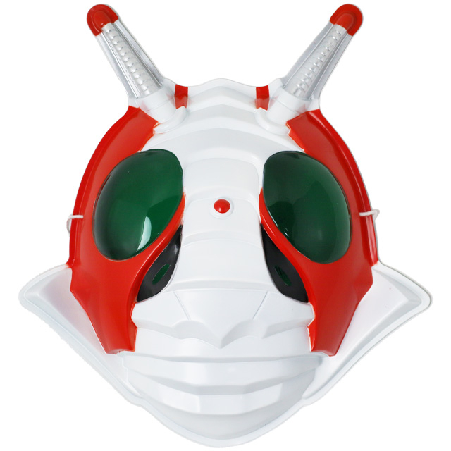 お面 仮面ライダーV3 1個 キャラクターおめん 子供用 仮装 ごっこ遊び お祭り イベント画像