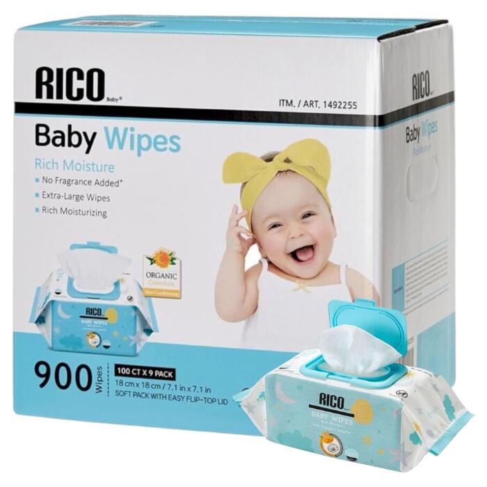 コストコ おしりふき おしり拭き Ricoリコ900枚ベビーワイプ 15.jpg