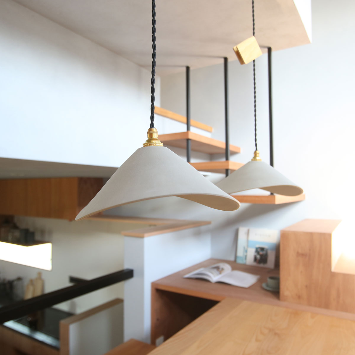 シーリングライト・天井照明 3RD CERAMICS Lamp Shade GY 3RD CERAMICS Lamp Shade BK/GY/WH引掛けシーリング 照明 ペンダント