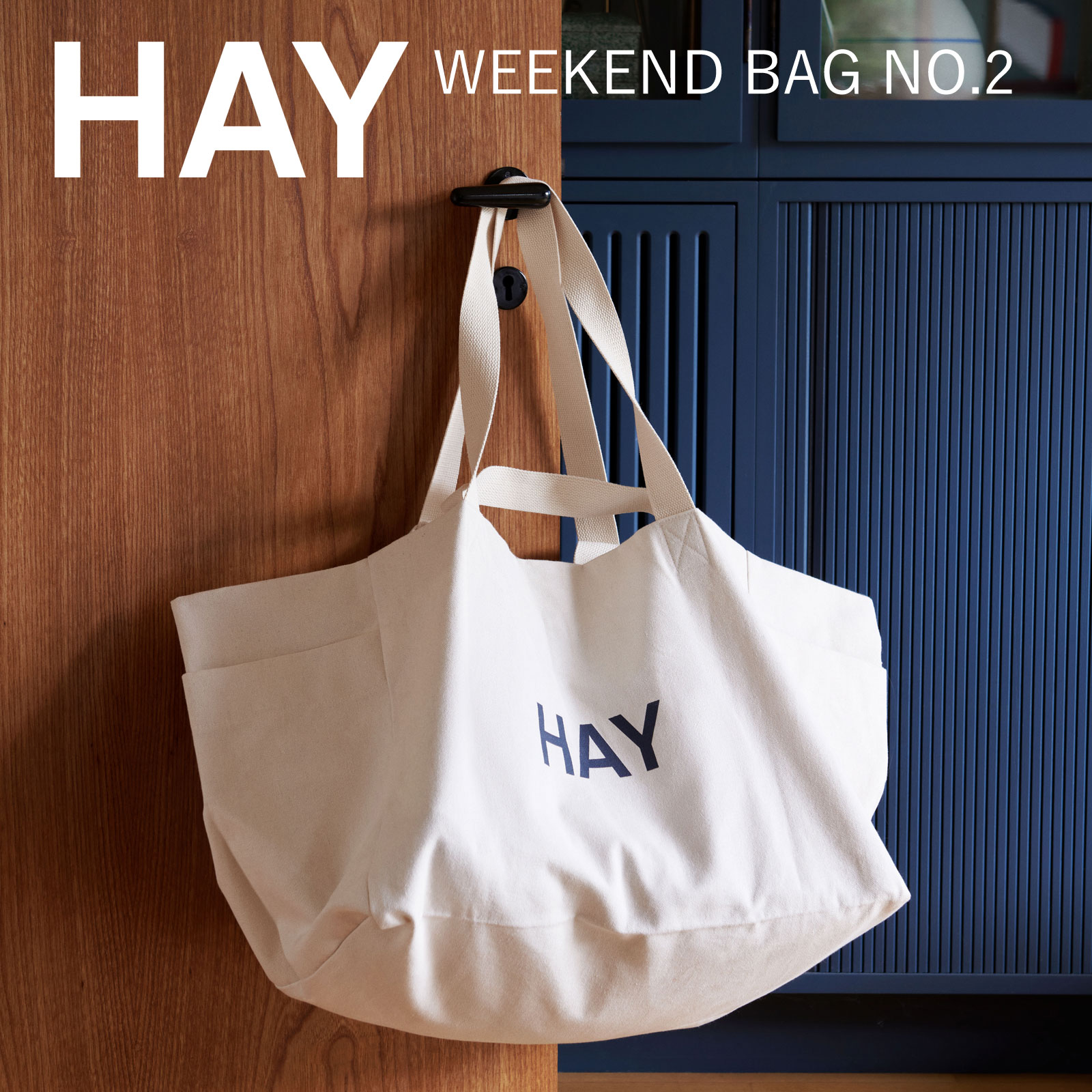 【HAY】LOGO WEEKEND BAG 2way トートバック HAY LOGO WEEKEND BAG | ヘイ ロゴ ウィークエンド バッグ |MIX