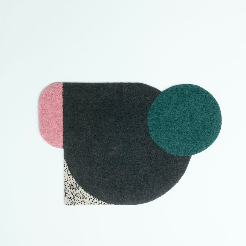 【楽天市場】tricote トリコテ CIRCLE RUG BLACK サークルラグ ブラック 敷物 玄関マット：ZUIUN