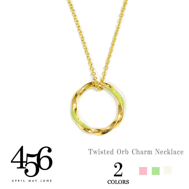 【楽天市場】≪456≫ エイプリル メイ ジューン全2色 ツイストリングモチーフ ネックレス Twist Ring Necklace