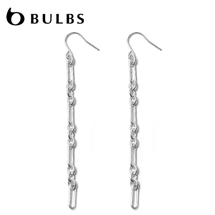 【STORY 雑誌掲載】【待望の最新作】≪BULBS≫ バルブス オーバル 楕円形 ロング チェーン フック ピアス シルバー SV925 (Silver) レディース ギフト ラッピング｜ZUTTOHOLIC
