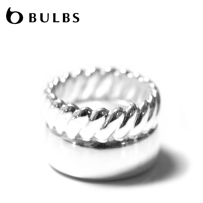 【CLASSY 美ST STORY 雑誌掲載】【再入荷】≪BULBS≫ バルブス デザイン 切り替え フェイク 幅広 プレート ボリューム シルバー リング SV925 (Silver)|ZUTTOHOLIC