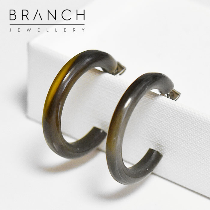 ≪Branch Jewellery≫イエローからし 天然角 ホーンフープピアス 楽天市場】【待望の最新作】≪Branch Jewellery≫ ブランチ