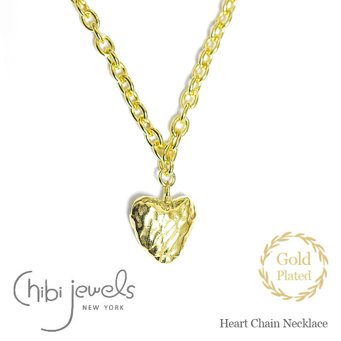 【再入荷】≪chibi jewels≫ チビジュエルズ ハート 心臓 コラソン モチーフ 2WAY チェーン ネックレス ゴールド バレエコア 14金仕上げ Heart CORAZON Necklace (Gold) レディース ギフト ラッピング