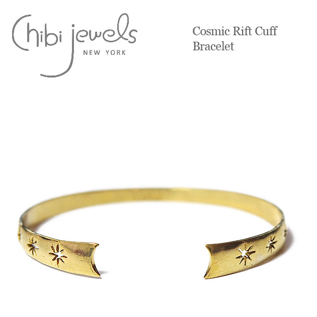 ≪chibi jewels≫ チビジュエルズ 星 スター モチーフ ゴールド バングル Cosmic Rift Cuff Bracelet (Gold) レディース ギフト ラッピング