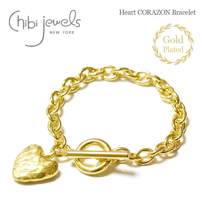 【STORY GISELe 雑誌掲載】【再入荷】≪chibi jewels≫ チビジュエルズ ハート 心臓 コラソン モチーフ チェーン マンテル ブレスレット ゴールド 14金仕上げ バレエコア Heart CORAZON Bracelet (Gold) レディース